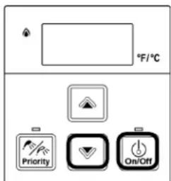°F/°C Priority On/Off