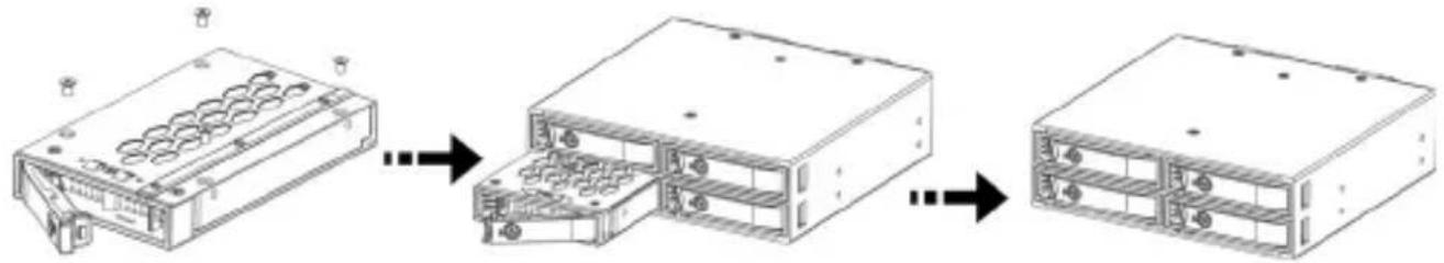 Icy Box IB-2242U2K - Drive installation - 2