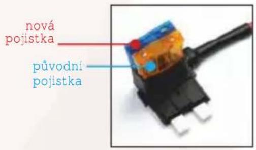 nová pojistka původní pojistka