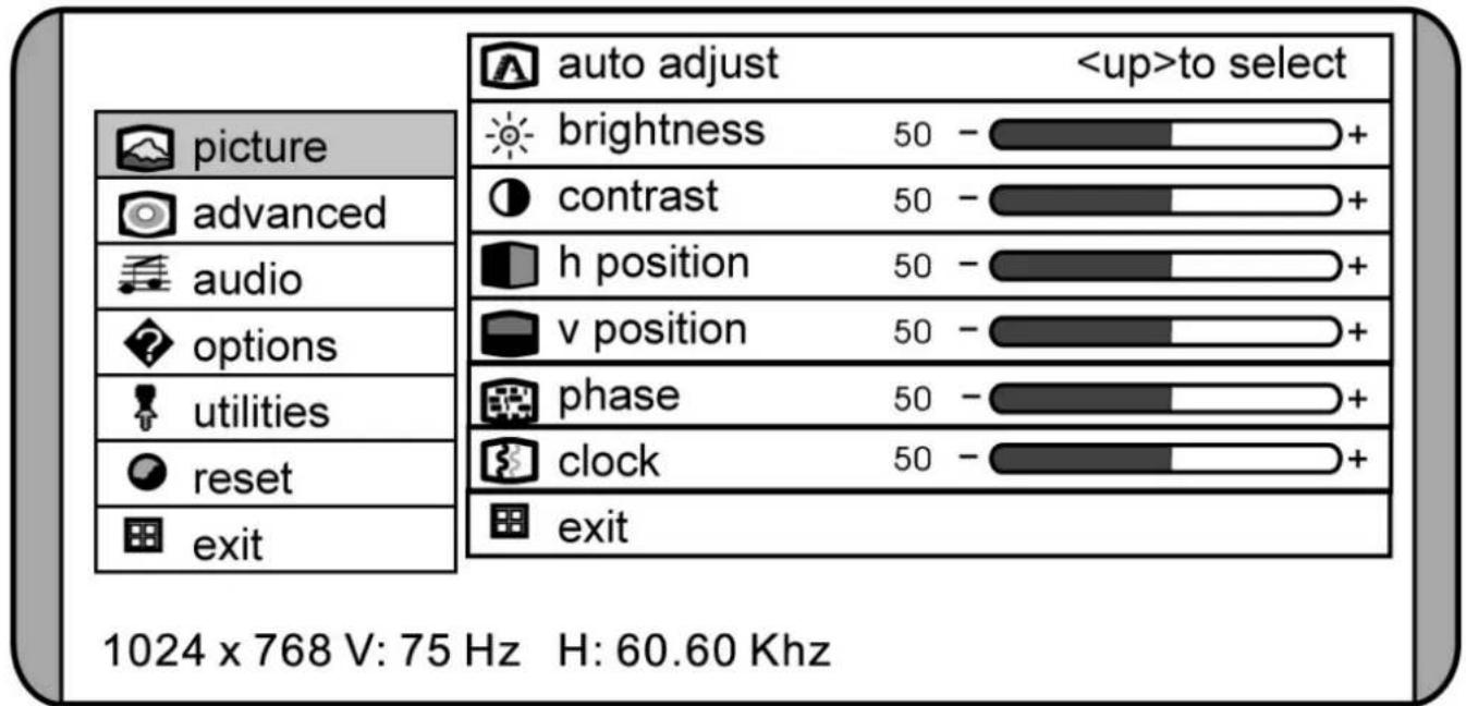 MEDION Akoya P53003 (MD 30999) - OSD Menu - 1