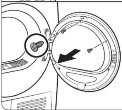 Diagram showing a screw installation mechanism with labeled components and directional arrow indicating motion or flow.