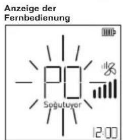 Anzeige der Fernbedienung Po Soğutuyor 12:00