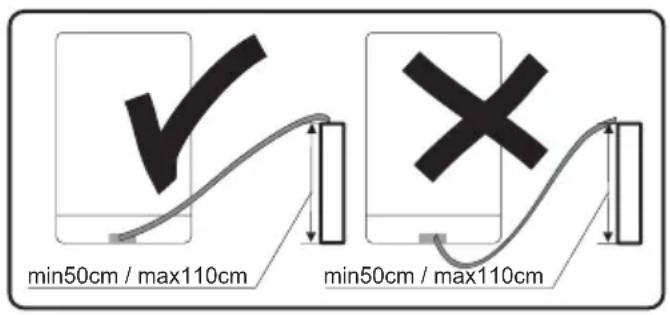 min50cm / max110cm min50cm / max110cm