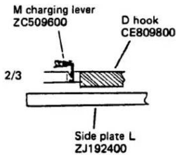 M charging lever ZC509600 D hook CE809800 2/3 Side plate L ZJ192400