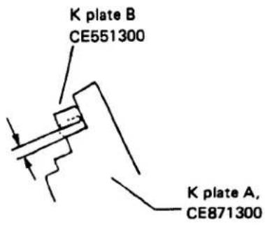 K plate B CE551300 K plate A, CE871300