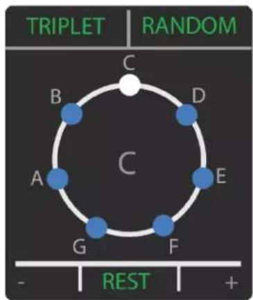 TRIPLET | RANDOM C B D A E G F - REST +