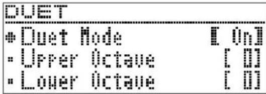 CASIO Celviano AP-710 - Halten Sie Taste 10 DUET gedrückt, bis die unten gezeigte Anzeige erscheint. - 1