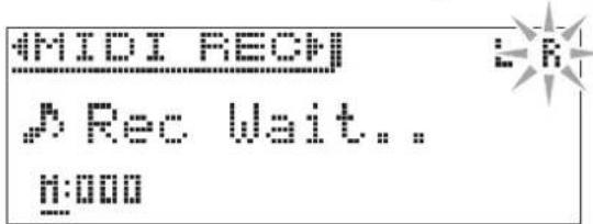 MIDI REON Rec Wait.. n:000
