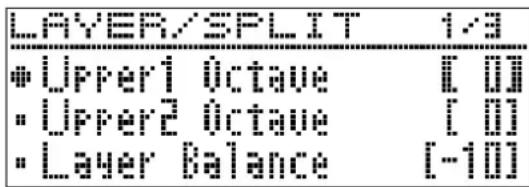 CASIO Celviano AP-710 - Lautstärkebalance der beiden gemischten Klangfarben einstellen - 1