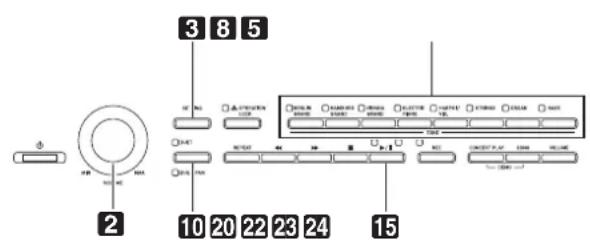 3 8 5 2 10 20 22 23 24 15
