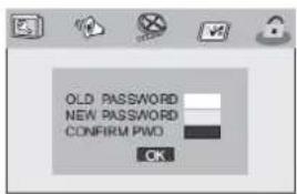 OLD PASSWORD NEW PASSWORD CONFIRM PWD OK