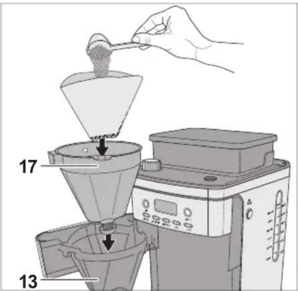 PRIVILEG CM4266-A - Kaffee aus Kaffeepulver zubereiten - 1