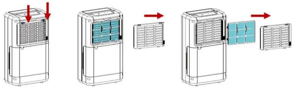 Diagram showing the installation of a refrigerant air conditioner unit with labeled components and airflow direction arrows.