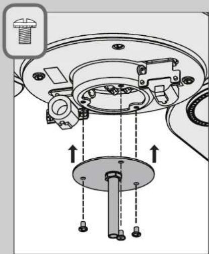 Technical diagram showing mechanical assembly with labeled components and directional arrows indicating movement or force