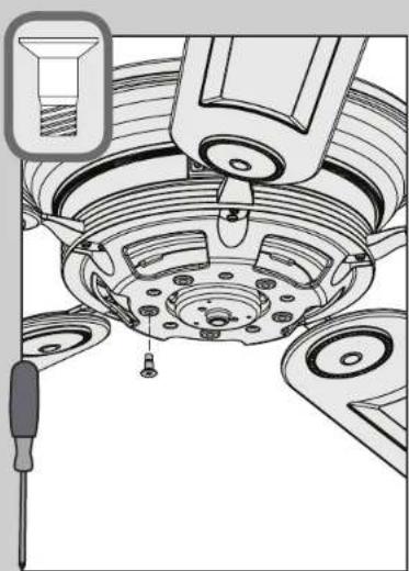 Mechanical assembly diagram showing a car wheel with attached components and a screwdriver inserted (no text or labels)