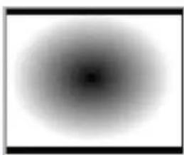 Abstract grayscale gradient shape with no text or symbols