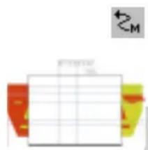 Pure diagram of a mechanical component with grid lines and directional arrows, no text or symbols present.
