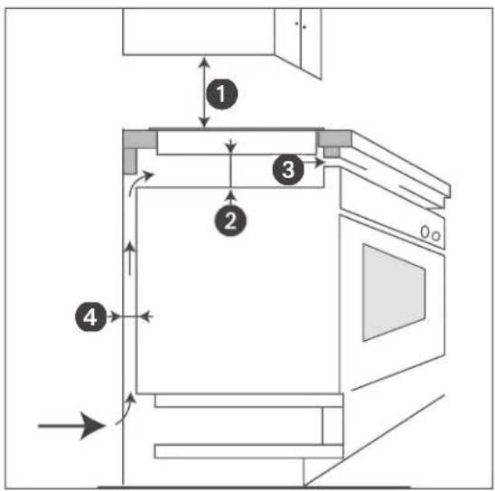 Technical diagram of a door frame assembly with numbered components and directional arrows indicating movement or flow.