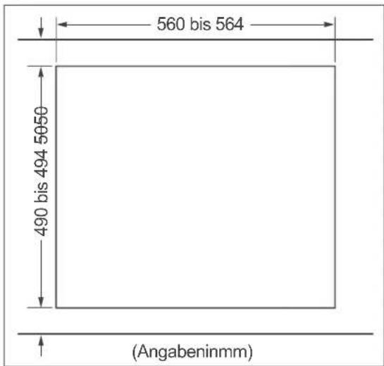 560 bis 564 490 bis 494 5050 (Angabeninmm)