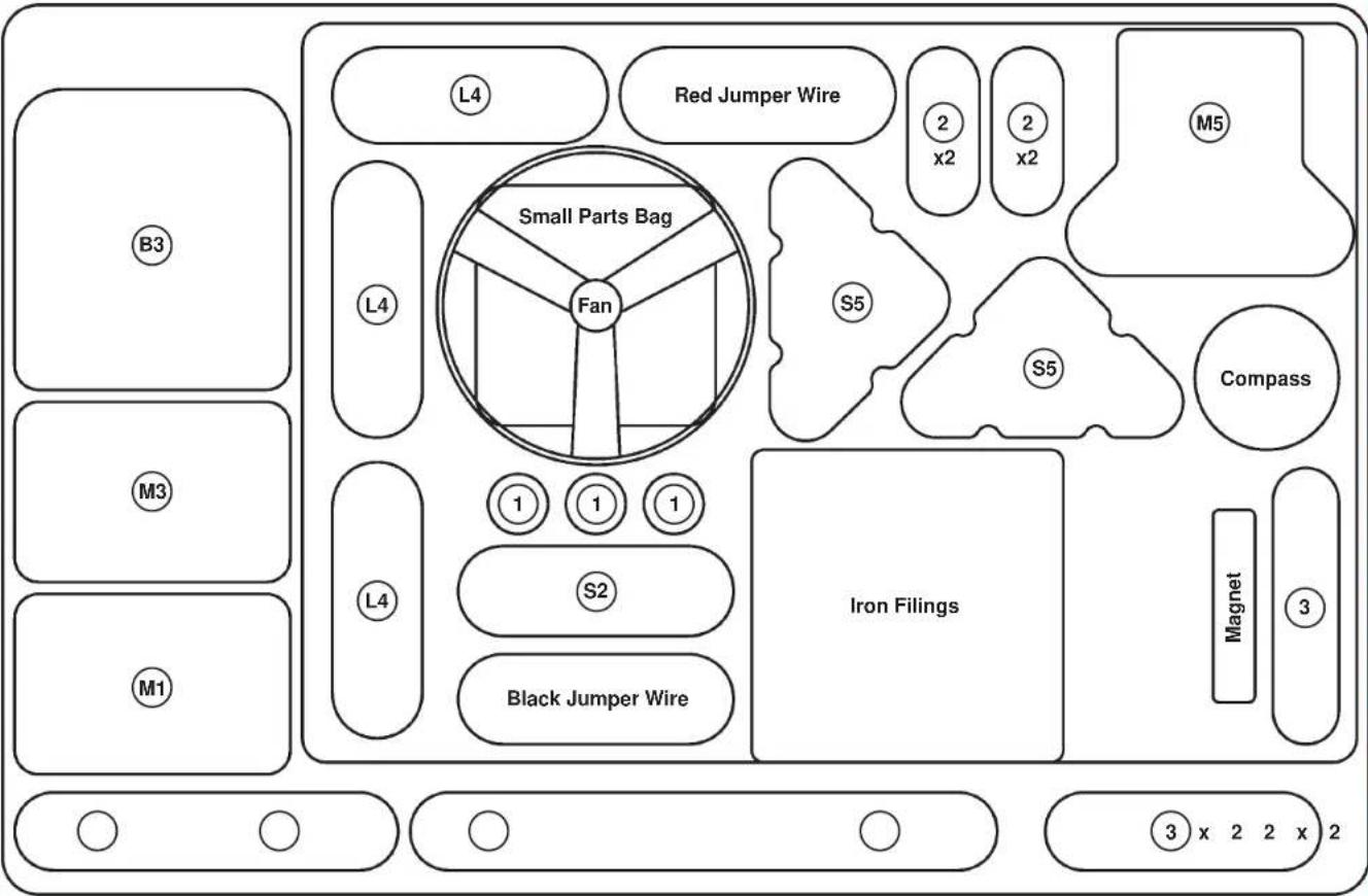 Snap Circuits Snaptricity SCBE-75 - SCBE-75 Snaptricity® Block Layout - 1