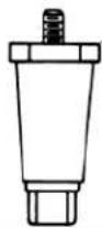 Fetco CBS-2131XTS - 1) Select leg height and attach for either 3 Liter / 1 Gallon dispensing - 2