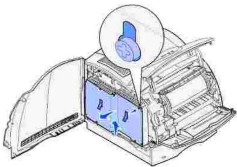 DELL M5200 - Entfernen optionaler Druckerspeicherkarten - 7