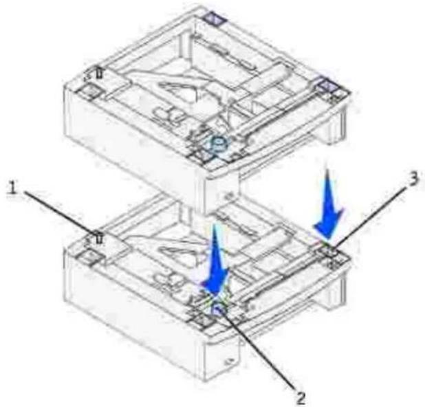 DELL M5200 - Installieren von zusätzlichen Papierzuführungen - 3