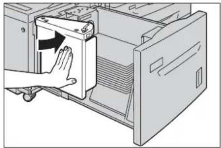 DELL C7765dn - Diagram illustrating a mechanical assembly process with numbered steps and component illustrations
- Alle angegebenen Einstellungen werden ignoriert, wenn der Remotedienst, zu dem die Verbindung hergestellt werden soll, andere Angaben als die Benutzerkennung und das Kennwort für die Authentifizierung erfordert. - 1