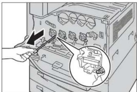 DELL C7765dn - Diagram of a computer motherboard showing a tray with buttons and a mouse pointer (no text or symbols)

Löscht alle Informationen für den ausgewählten Empfänger. - 1