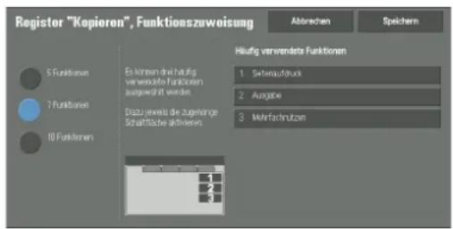 DELL C7765dn - Register "Kopieren", Funktionszuweisungänger"> - 1