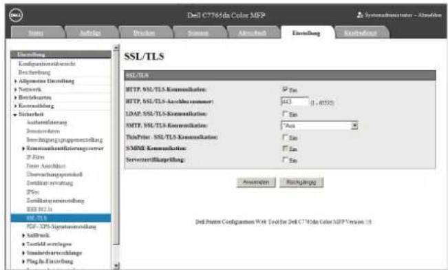 Dell C77665a Color MFP Systematuration - Absorption Status Anhang Balance Summe Abschreib Endlung Extrusion Umsatzung Kontigationsbereichs Beschreibung ► Algeobere Umgebung ► Network ► Bestleuern ► Konzuschlag ► Sicherheit Antamortierung Sonstehmen Beizungsgesprussentwicklung ► Konsumentansländigerungsreiber ► Pfeir ► Taze Anschutz Überwaltungsprenkod Zentraler Ertragung Pfeir Zentralerungenendlung BEB H2.1a SSL/TLS SSL/TLS HTTP, SSL/TLS-Kommunikation: P Be HTTP, SSL/TLS-Anschlussnummer: 443 (1..0335) LDAP, SSL/TLS-Kommunikation: P Be SMT, SSL/TLS-Kommunikation: Aus ThisPrint: SSL/TLS-Kommunikation: P Be SMMR-Kommunikation: P Be Serviczerfüllungsplanung: Amended Backlog DSL Printer Configuration Web Text for 248 C77665a Color MFP Version 19
