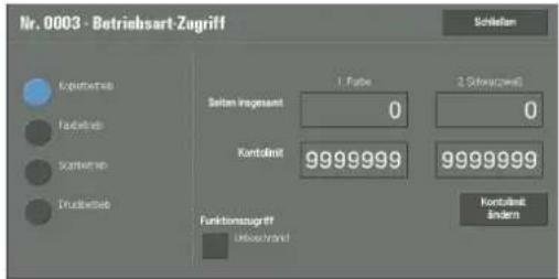 DELL C7765dn - Betriebsartenzugriffetails> - 1