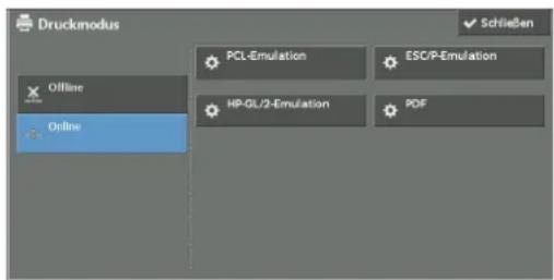 DELL C7765dn - Festplatte überschreiben
Status: Rereit
Diese Funktion verhindert unbelugtes Abrufen von auf der Festplatte gespeicherten Bildern und Daten.
Die Ansatz der Überschreibungsvorgänge wird vom Systemadministrator festgelegt.
Bei der Festplattenhörschreibung werden die auf der Festplatte gespeicherten Aufträge unleterlich gemacht.
Der Vorgang ist abgeschlossen, wenn das Gerät wieder in den Bereitschaftsmodus schaltet
Wählen Sie entweder [Nein] oder [Ja] aus.


Druckmodus-2"> - 1