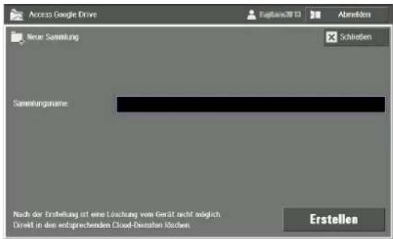 Access Google Drive Neue Semisierung Sansklingname: Nach der Erstellung ist eine Lösung vom Gerät nicht möglich Direkt in den entsprechenden Cloud-Demassen Küchen Erstellen
