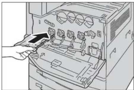 DELL C7765dn - Diagram of a computer motherboard showing a tray with buttons and a mouse pointer (no text or symbols)

Löscht alle Informationen für den ausgewählten Empfänger. - 1
