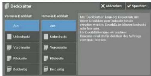 Deckblätter Vordere Deckblatt! Aus Unbednuckt Vorderseite Rückseite Bridswertig Hinteres Deckblatt Aus Unbednuckt Vorderseite Rückseite Bridswertig Mitt "Deckblätter" kann der Kopiersatz mit gewer Deckblatt kann undroder hinter versehen worden. Deckblätter können bedruckt oder leur sein. Für Deckblätter kann ein anderer Deckmaterial als für den fünf des Auftrags veransetzt werden.