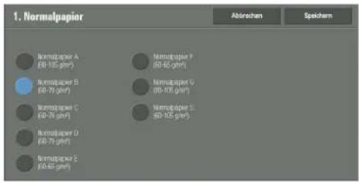 DELL C7765dn - Bildqualität
Element Einstellung
1   Nermatpaper Nermapaper E(60-79 gmf)
2   Postpapier  Nermatpaper A (80-105 gmf)
3   Unweltpapier    Nermatpaper C (80-79 gmf)
4   Nermol Po   Nermatpaper E(60-79 gmf)
5   Kartin  Nartier A (106-105 gmf)
6   Karber Po   Nartier A-Rs (106-105 gmf)
7   Schw Kftn   Schwerer Kartier A (170-256 gmf)
Schellen
Seite
1
2
Instellung indern

Weitere Informationen zu diesem Vorgang finden Sie unter „Verarbeitungsprofil erstellen“ (P.442). - 1