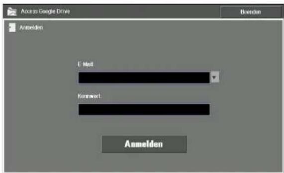 Access Google Drive Bvendon Anmelden E-Mail Kennewort Anmelden