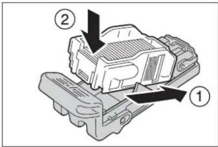 DELL C7765dn - Diagram of a printer with a paper feeding into a box, showing a scroll inside (no text or symbols) - 1