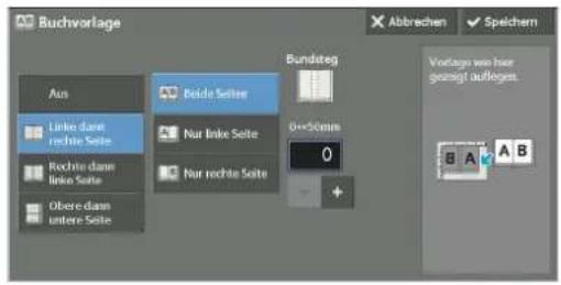 Buchvorlage Abbrechen ✓ Speichern Aus Linee dann rechte Seite Rochte dann linee Seite Othere dann untere Seite Bunde Seite Nur Inke Seite Nur rechte Seite Bundateg 0x50mm 0 + Vorlages wie hier gezeigt aufleges. BA AB
