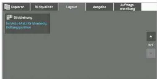 kopieren Bildqualität Layout Ausgabe Auftrags- erstellung Bilddrehung Bet Auto-Mat / Großwandig Forschungsposition 2/2