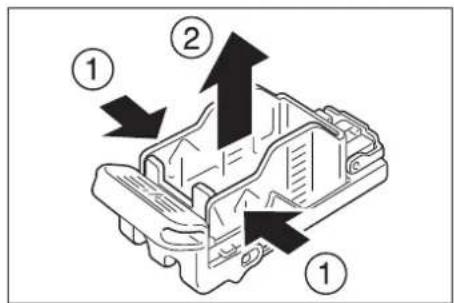 DELL C7765dn - Diagram of a printer with a paper feeding into a box, showing a scroll inside (no text or symbols) - 1