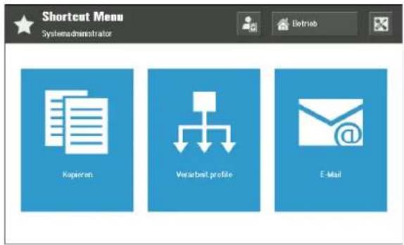 Shortcut Menu Systemadministrator Kopieren Verarbeit profile E-Mail