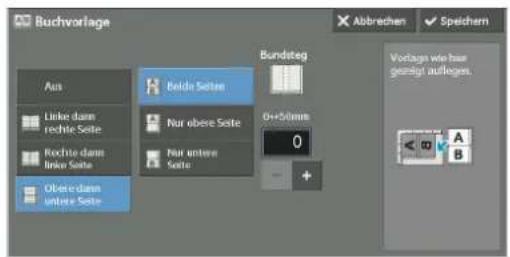 Buchvorlage Aus Beide Sette Bundsteg Lieke dann rechte Sette Nur obere Sette 0+50mm Rochte dann linke Sette Nur antere Seite Olive dann inverte Sette Abbrechen Speichern Vortages wie har gezeigt aufleges.