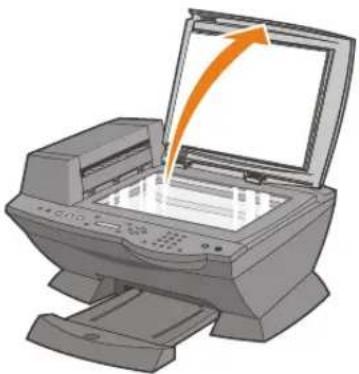 DELL A960 - Legen des Dokuments auf das Scannerglas - 1