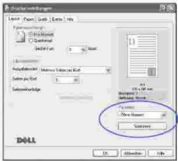 DELL 1600n - Favoriteneinstellung verwenden - 1