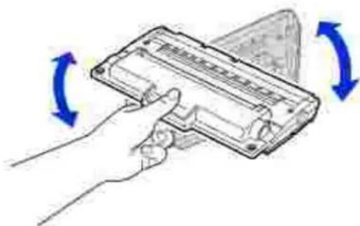 DELL 1600n - Toner in der Kartusche verteilen - 2