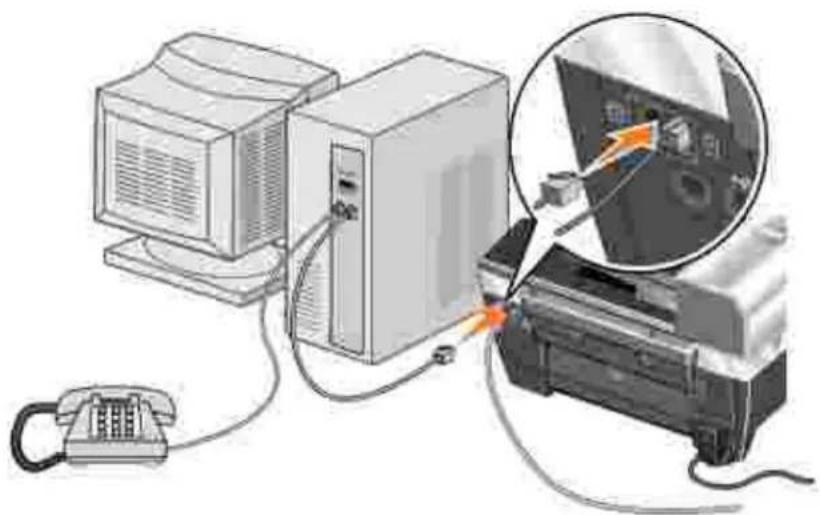 DELL 962 - Anschluss an ein Computermodem - 1
