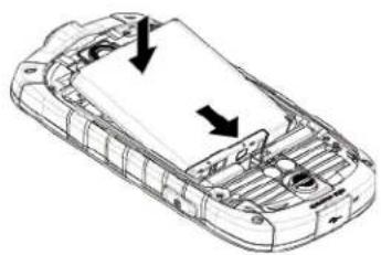 KYOCERA Torque XT E6715 - Install the battery. - 3