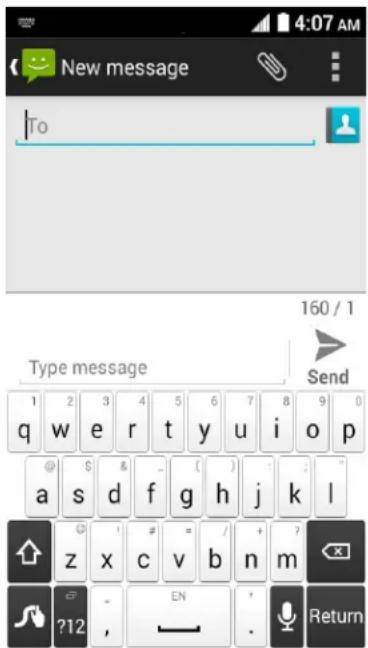 New message To 160 / 1 Type message Send 1 2 3 4 5 6 7 8 9 0 q w e r t y u i o p @ s d f g h j k l z x c v b n m ?12 , EN . Return
